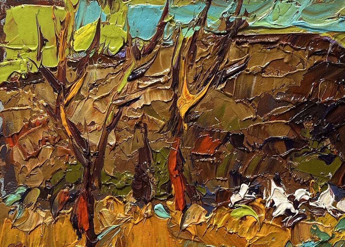 Oil painting Near the old hill Alex Kalenyuk - 7