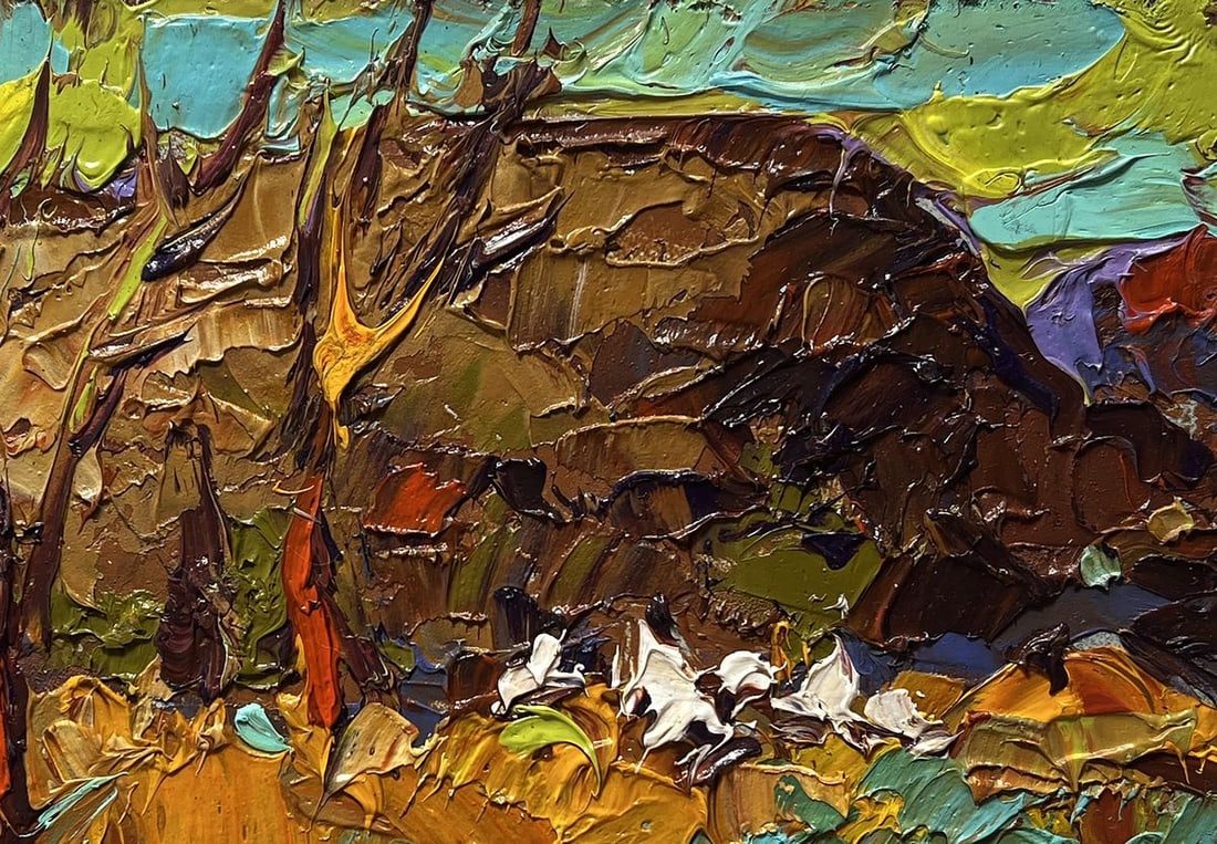 Oil painting Near the old hill Alex Kalenyuk - 8
