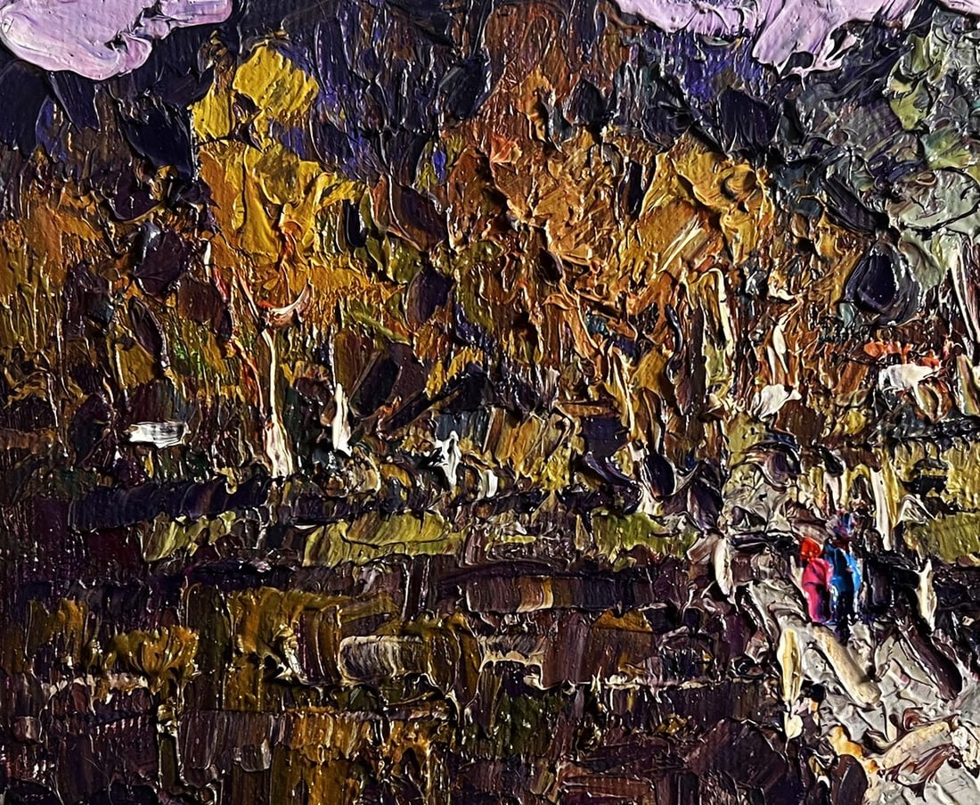Oil painting To the other side of the river Oksana Kalenyuk - 8