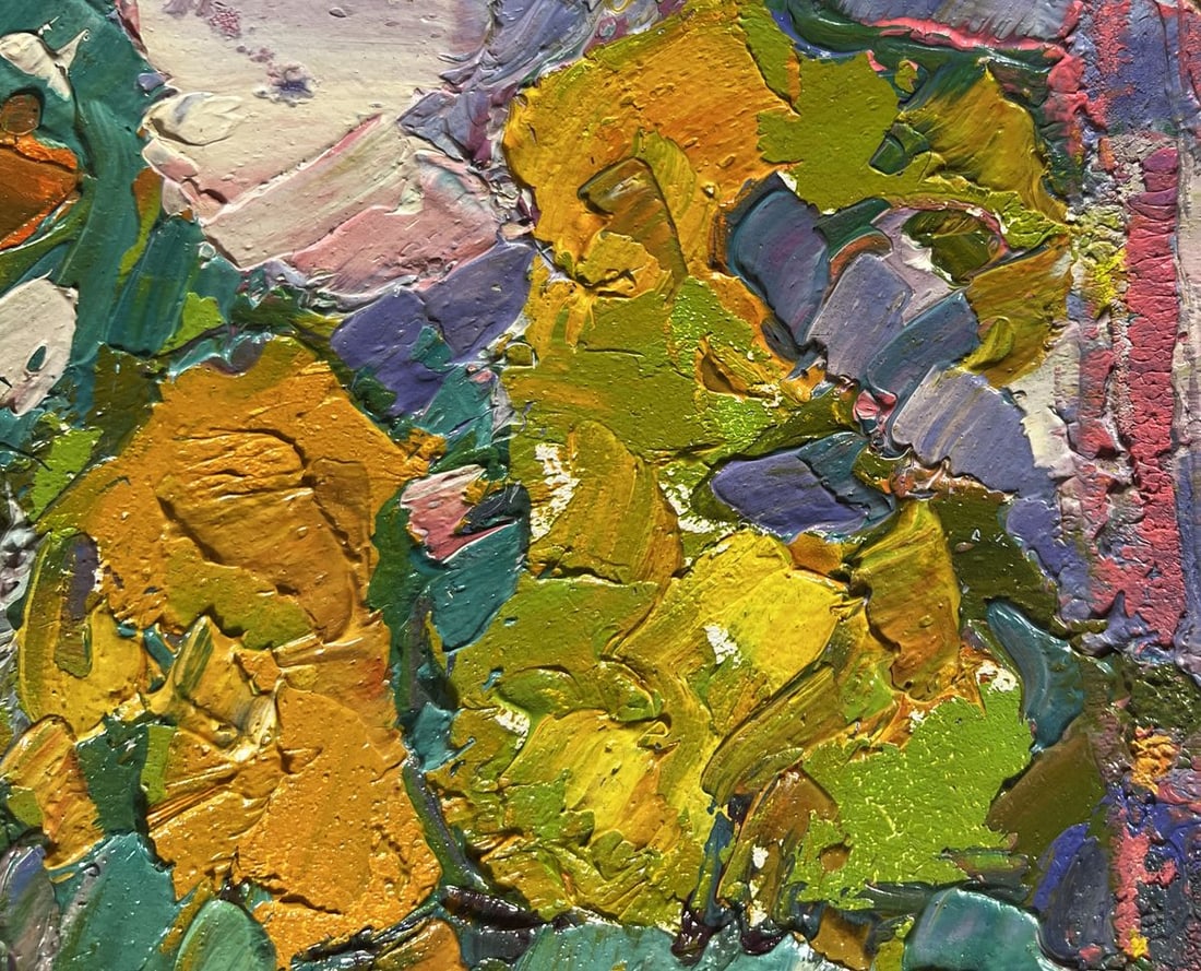 Oil painting In the autumn meadows with a breeze Alex Kalenyuk - 4