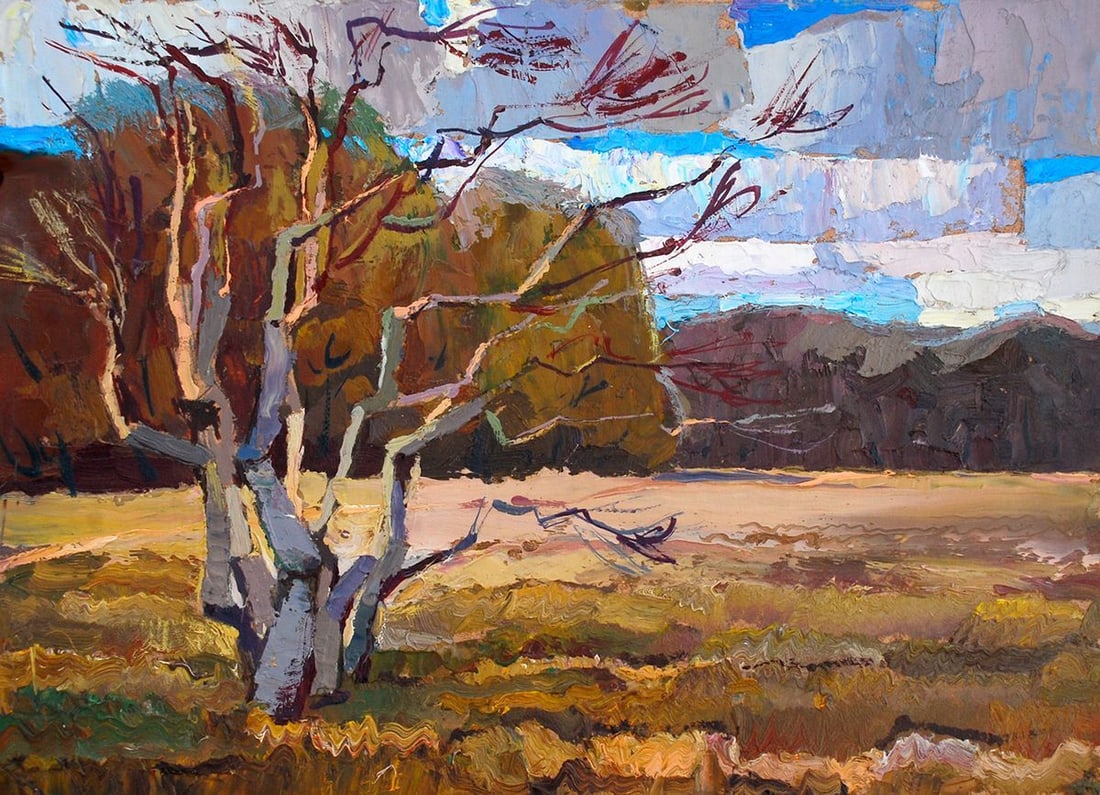 Oil painting Autumn Egor Ktpatunov: Title: Oil painting Autumn Egor Ktpatunov Description: No.Svash 55 *** ABOUT THIS PAINTING *** * TITLE: "Autumn" * ARTISTS: Egor Ktpatunov * SIZE: 30x40 cm/11.81x15.74 inches' * MEDIUM: Oil,