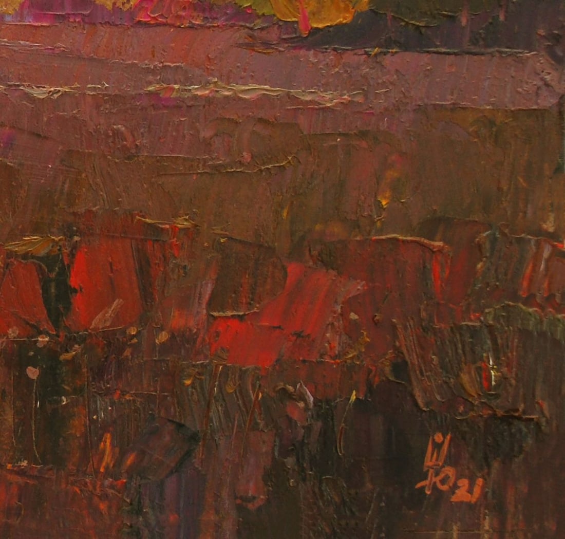Oil painting Autumn ray Egor Ktpatunov - 9