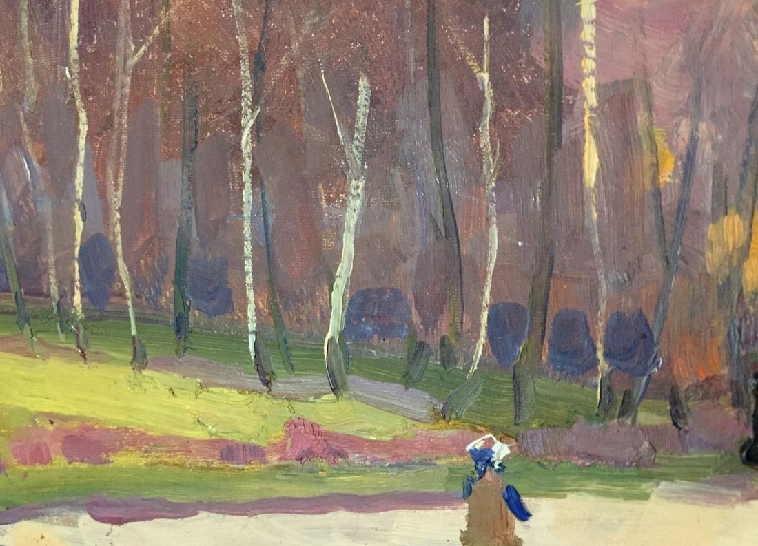 Oil painting Golden forest Khrustalenko Nikolay Aleksandrovich - 3