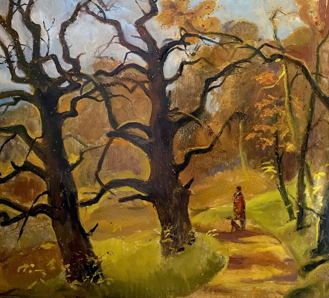 Oil painting Fallen leaves Litvinov Oleg Arkad'yevich: Title: Oil painting Fallen leaves Litvinov Oleg Arkad'yevich Description: No.Litv 240 *** ABOUT THIS PAINTING *** * TITLE: "Fallen leaves" * ARTISTS: Litvinov Oleg Arkad'yevich * SIZE: 44x53 cm/17.32x