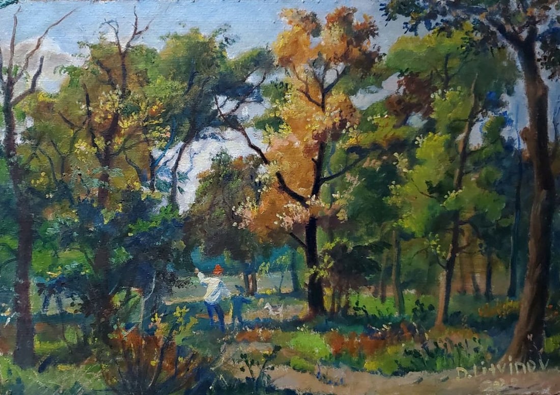 Oil painting Autumn in the park Litvinov Daniil Olegovich: Title: Oil painting Autumn in the park Litvinov Daniil Olegovich Description: No.Litv 1059 *** ABOUT THIS PAINTING *** * TITLE: "Autumn in the park" * ARTISTS: Litvinov Daniil Olegovich * SIZE: 31.5x4