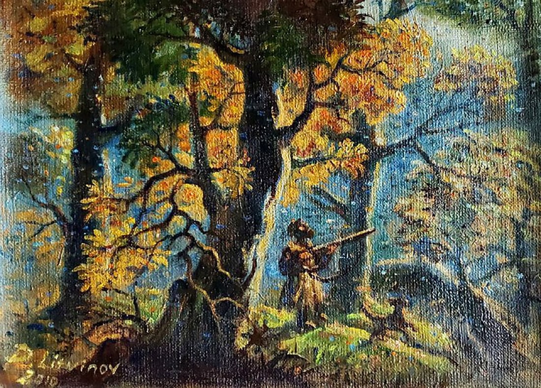 Oil painting Autumn hunting Litvinov Daniil Olegovich: Title: Oil painting Autumn hunting Litvinov Daniil Olegovich Description: No.Litv 1078 *** ABOUT THIS PAINTING *** * TITLE: "Autumn hunting" * ARTISTS: Litvinov Daniil Olegovich * SIZE: 40x30 cm/15.74