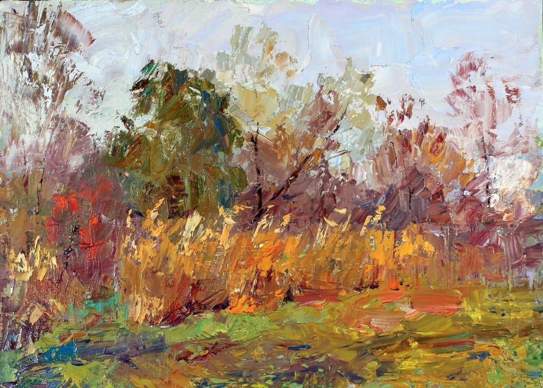 Oil painting Sedge Serdyuk Boris Petrovich: Title: Oil painting Sedge Serdyuk Boris Petrovich Description: No.SERB 166 * TITLE: "Sedge" * ARTISTS: Serdyuk Boris Petrovich * SIZE: 55x40 cm/21.65x15.74 inches' * MEDIUM: oil, canvas * HAND