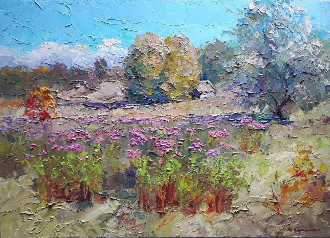 Oil painting Autumn flowers Serdyuk Boris Petrovich (1 of 8)