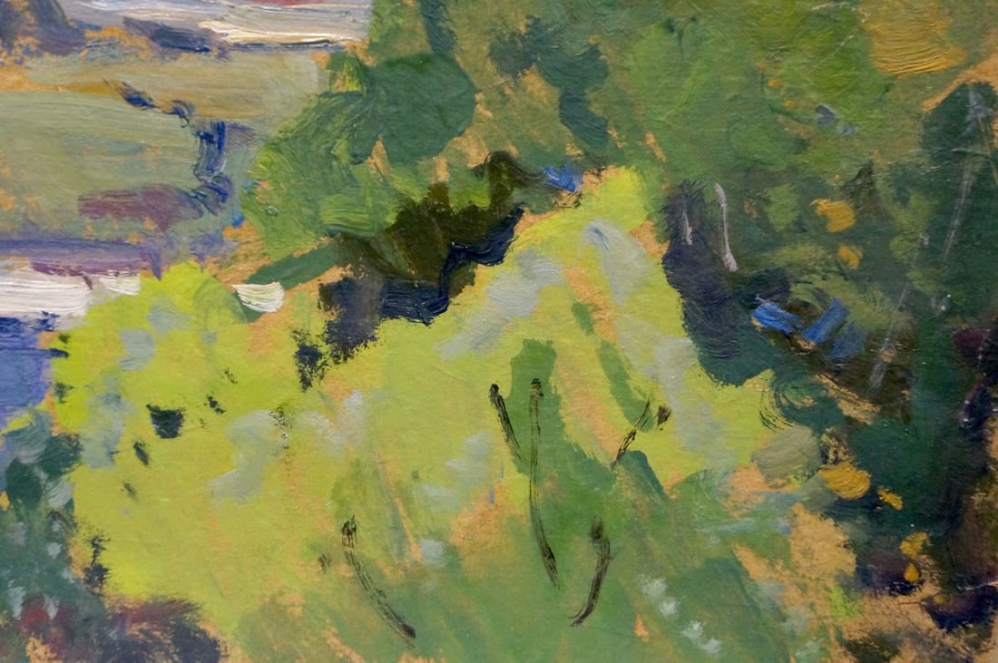 Oil painting Overlooking the village Buryachok Nikolay Ivanovich - 5