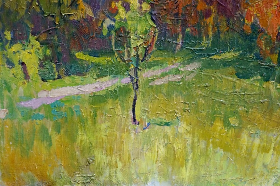 Oil painting Golden autumn Kolosovsky Georgy Sergeevich - 2