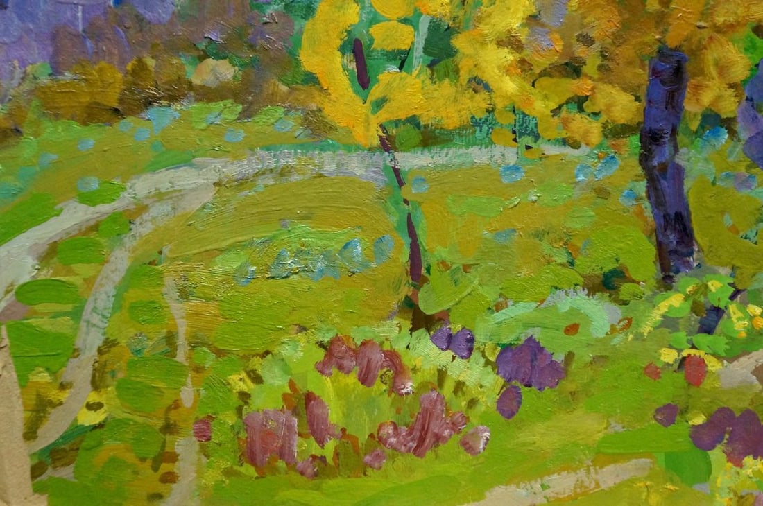 Oil painting Golden autumn Ruban Grigory Savelievich - 2