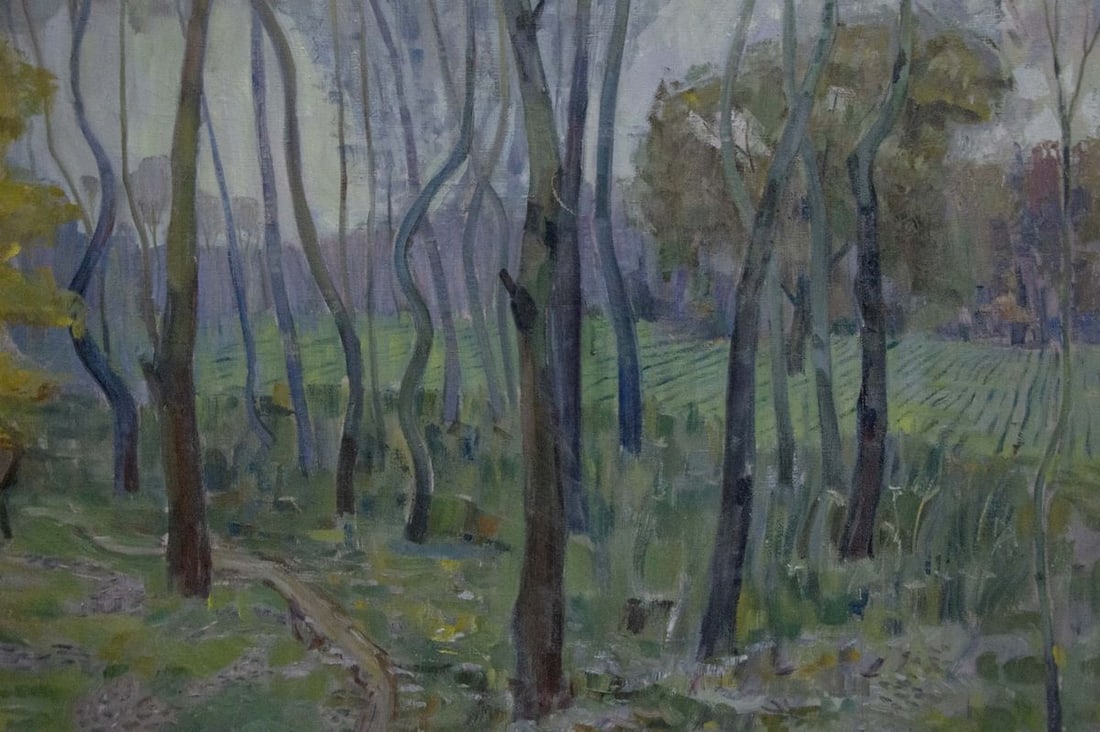 Oil painting Autumn landscape - 7
