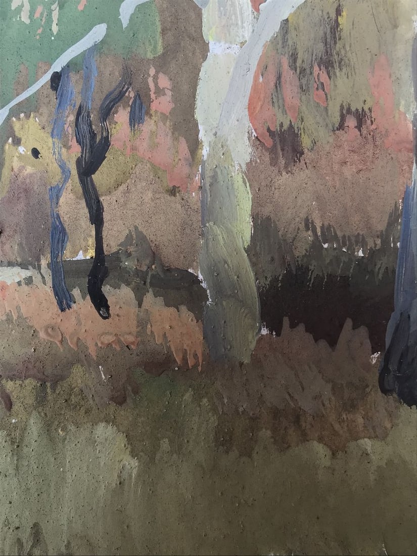 Oil painting Two birches Unknown artist - 9