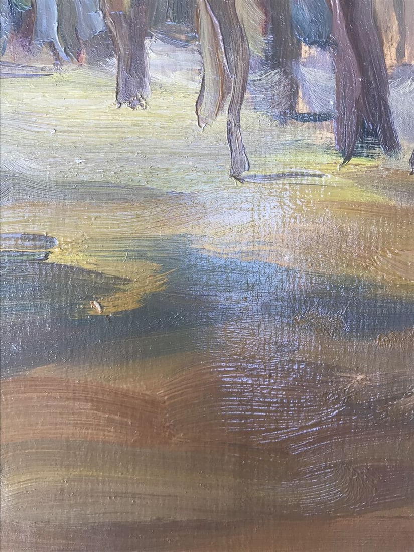 Oil painting Autumn forest Unknown artist - 8
