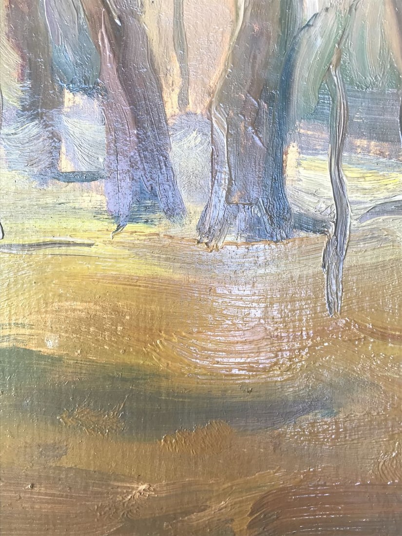 Oil painting Autumn forest Unknown artist - 9