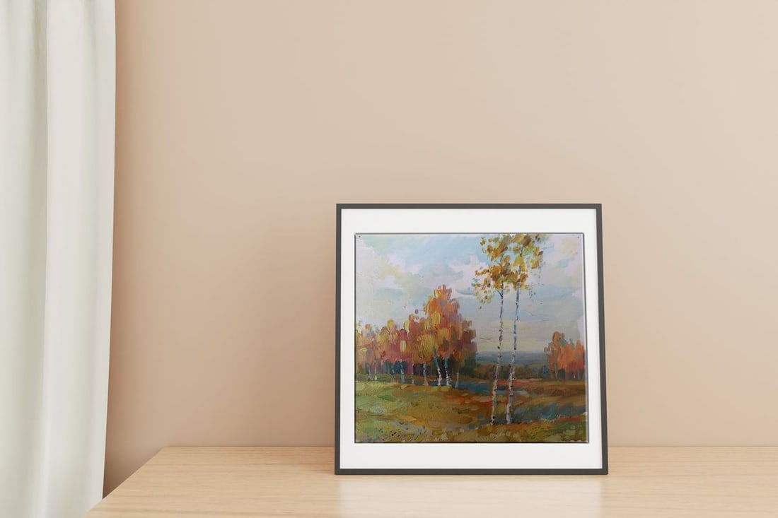 Oil painting Gold autumn Unknown artist - 2
