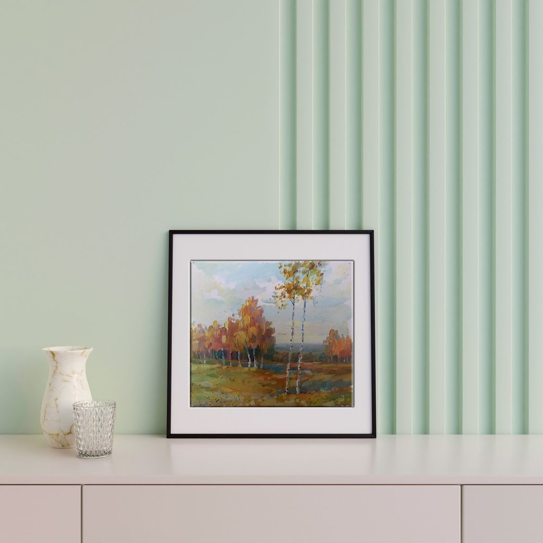 Oil painting Gold autumn Unknown artist - 3