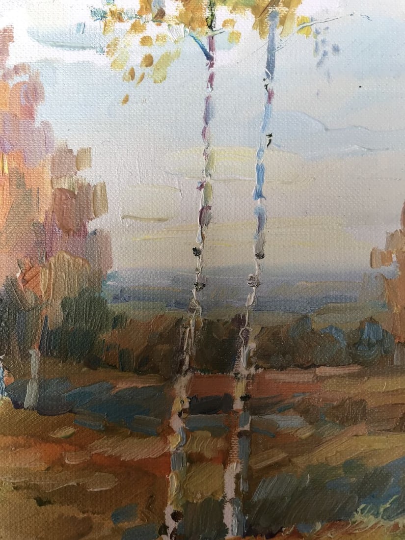 Oil painting Gold autumn Unknown artist - 8