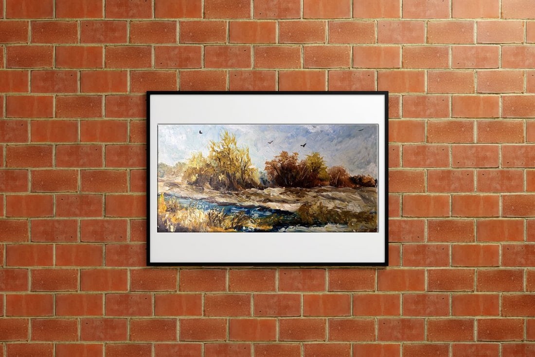 Oil painting Autumn days Unknown artist - 2