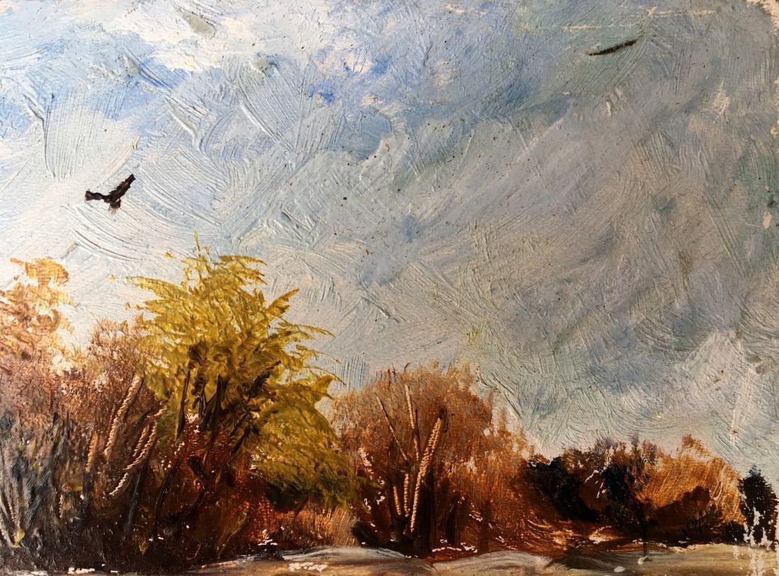 Oil painting Autumn days Unknown artist - 4