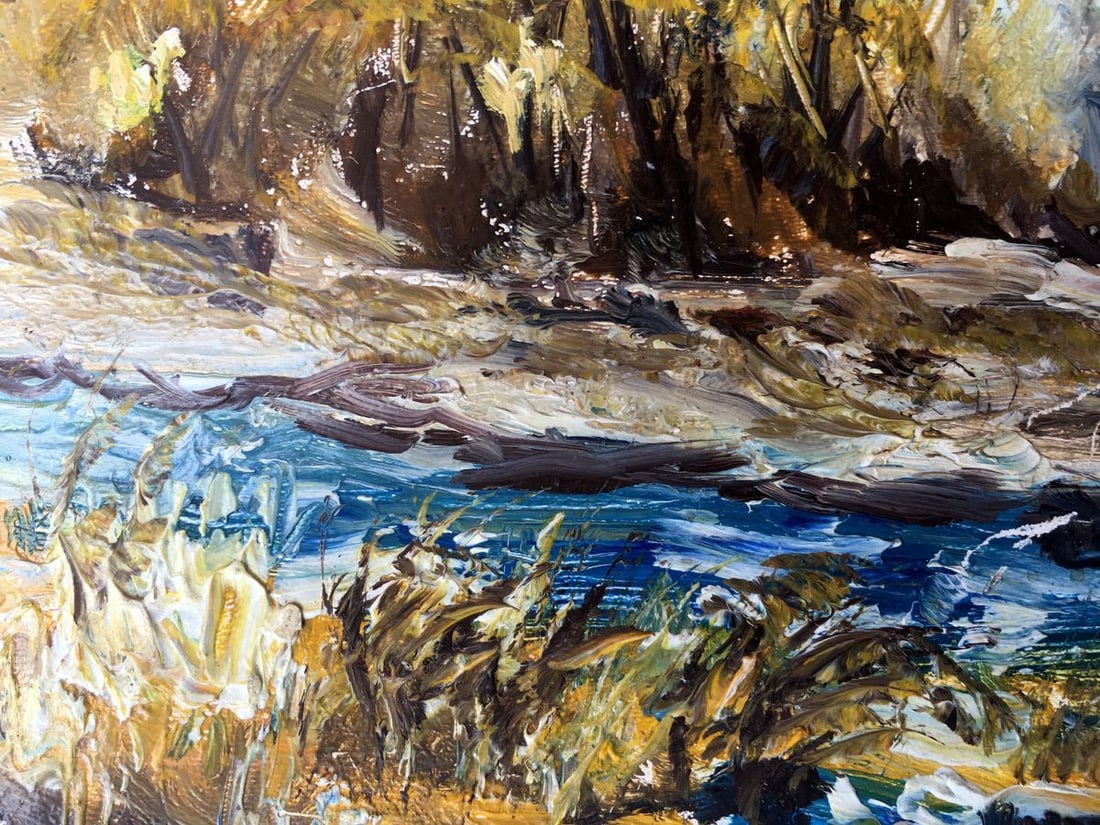 Oil painting Autumn days Unknown artist - 8