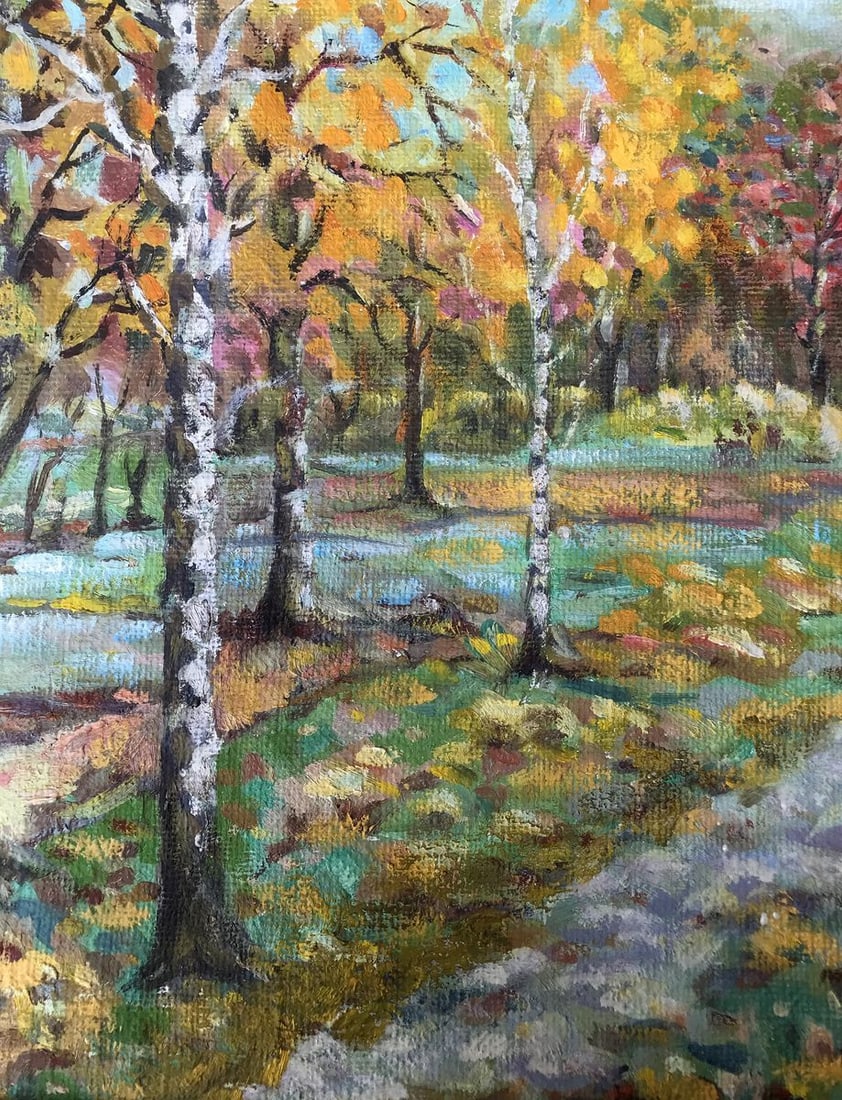 Oil painting Golden autumn Shapoval Ivan Leontyevich - 4