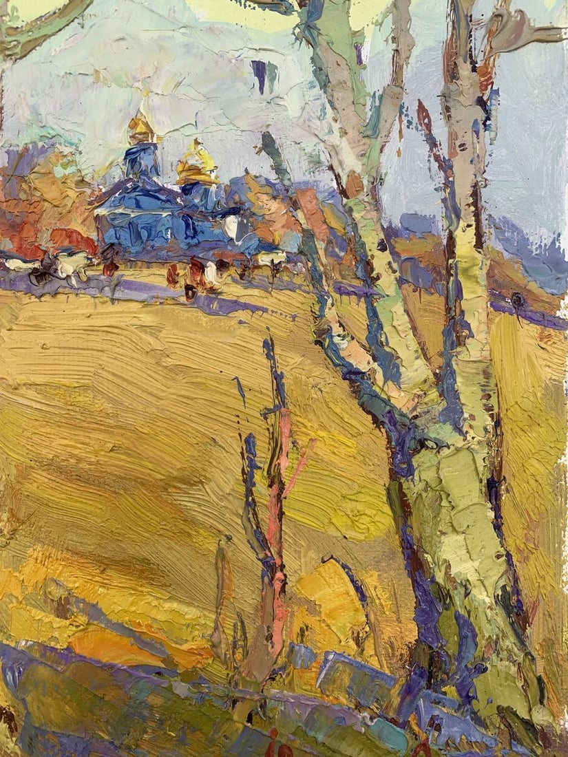 Oil painting Autumn day Kalenyuk Oksana - 9