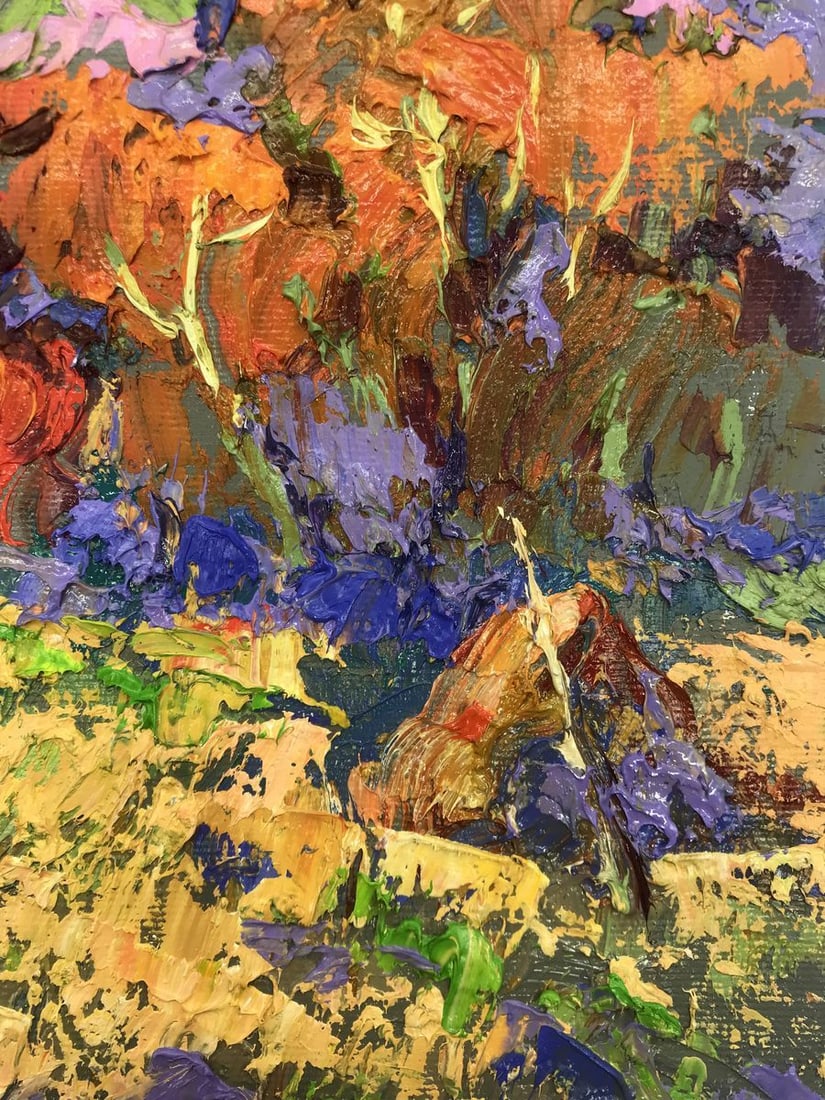 Oil painting Autumn crimson Alex Kalenyuk - 10