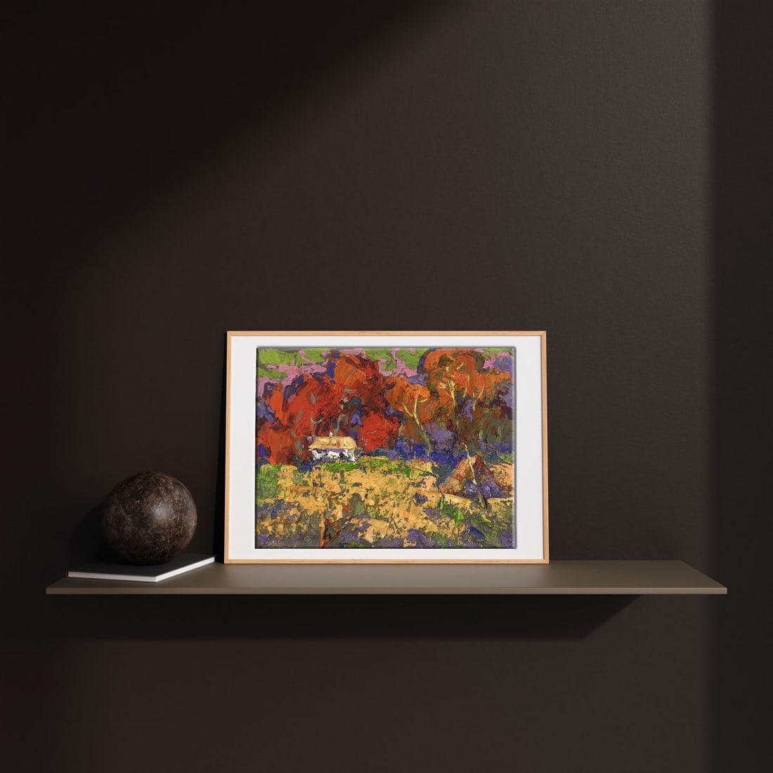 Oil painting Autumn crimson Alex Kalenyuk - 2