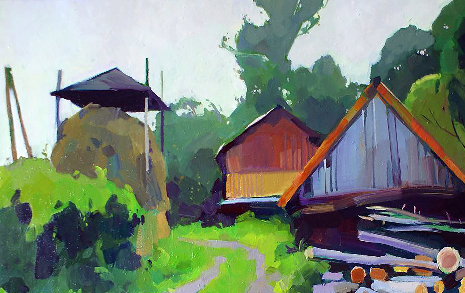 Oil painting Fall has come Anastasia Yaroshevich - 2