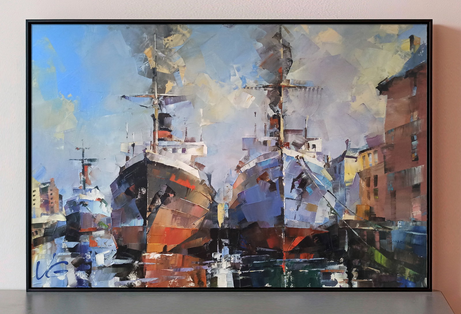 Oil painting Frosty morning Volodymyr Gluhomanyuk - 2