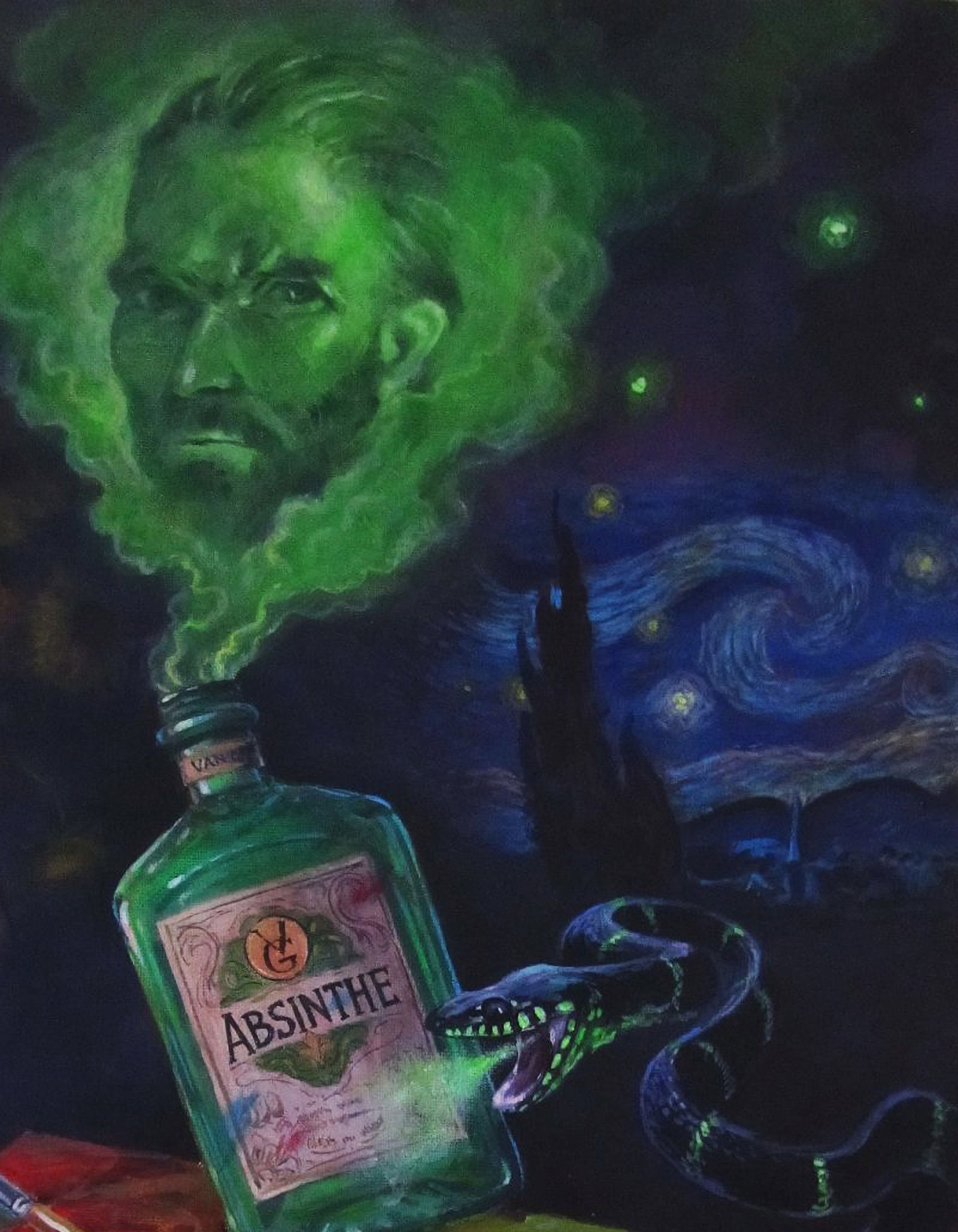 Acrylic painting Worlds of Vincent Alexander Guzev - 3