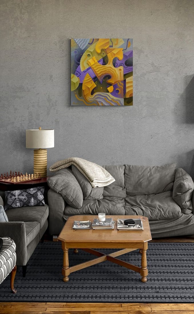 Oil painting Mental puzzles Sergey Voichenko - 2