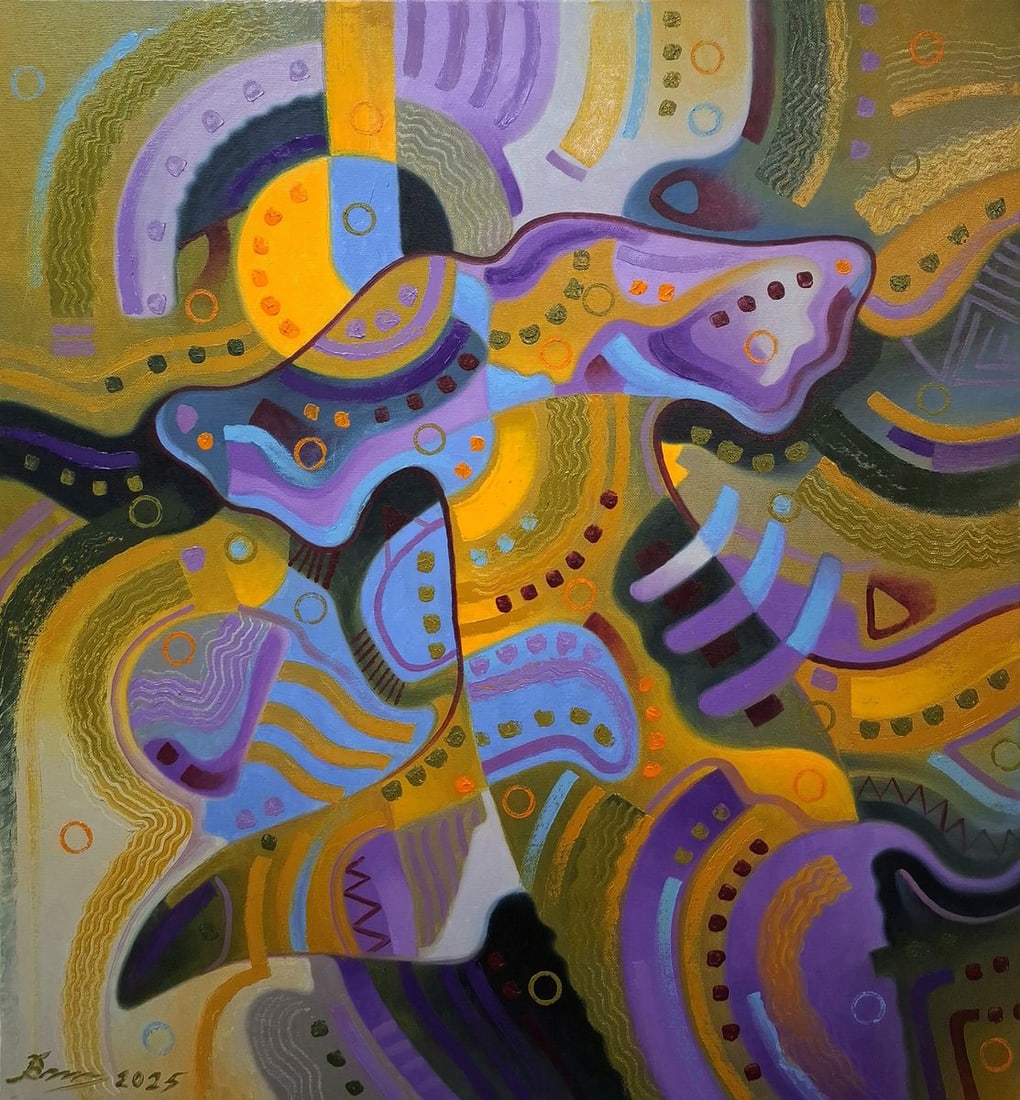 Oil painting Tropical Camouflage Sergey Voichenko (1 of 9)