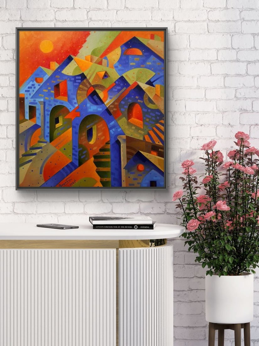 Oil painting Sunset in the Suburbs Sergey Voichenko - 4