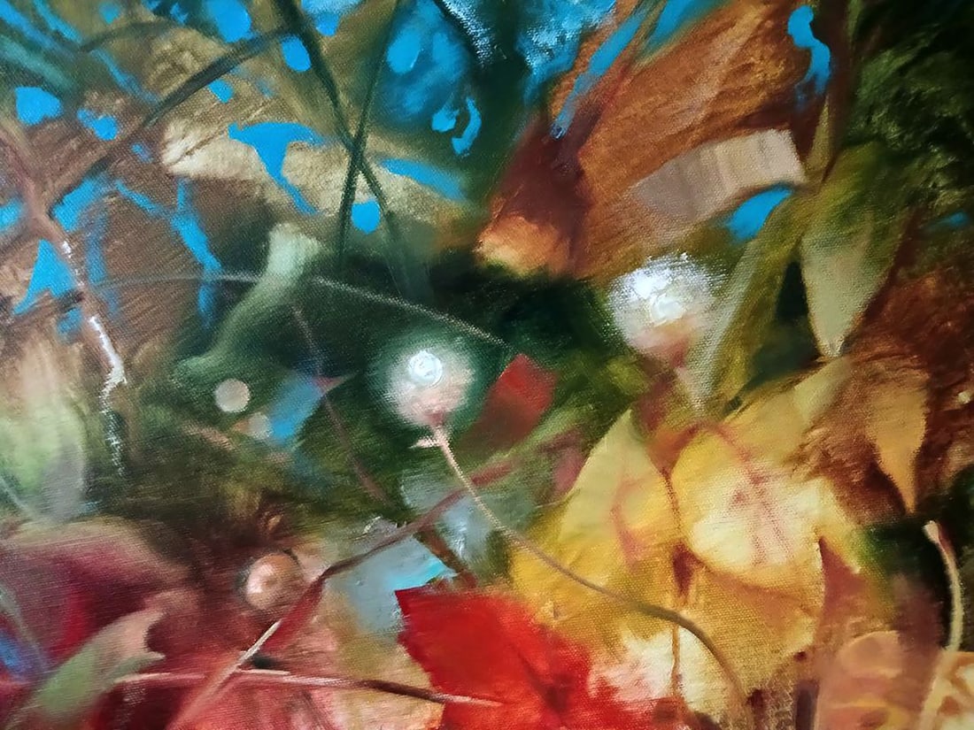 Abstract oil painting Autumn leaves Anatoly Tarabanov - 4