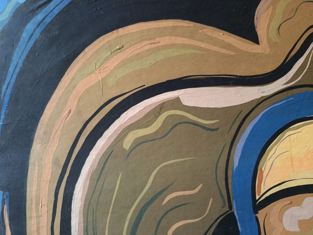 Acrylic painting Absorbing thoughts Galina Ridna - 3