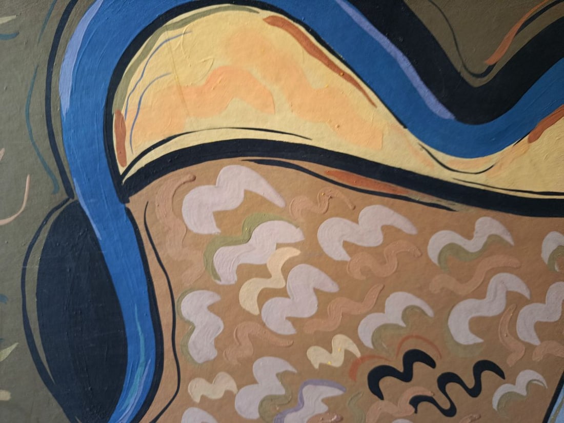 Acrylic painting Absorbing thoughts Galina Ridna - 6