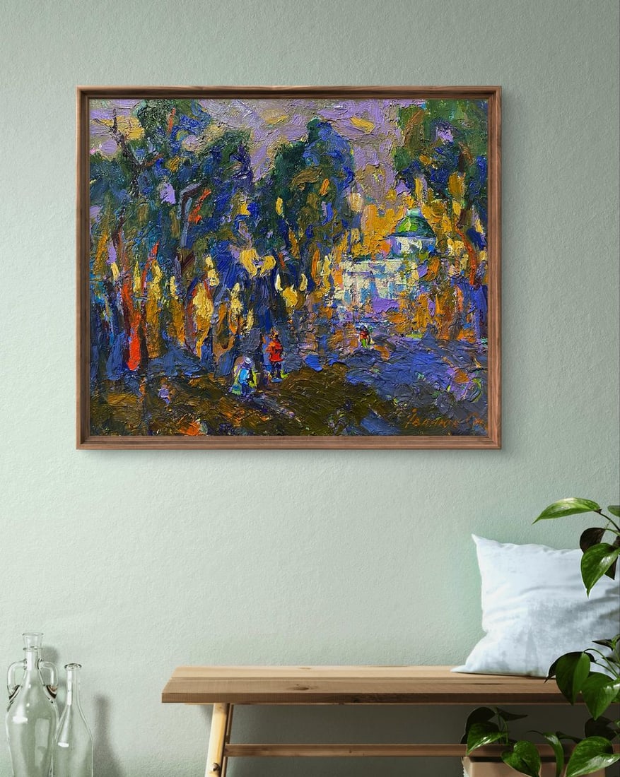 Oil painting Alley in the park Oleksiy Ivanyuk - 2