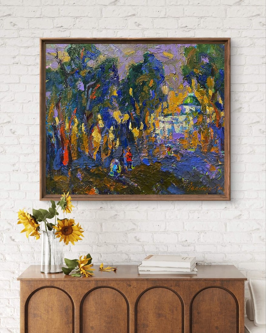 Oil painting Alley in the park Oleksiy Ivanyuk - 3