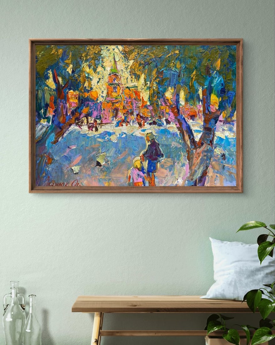 Oil painting Alley in the park Oleksiy Ivanyuk - 2