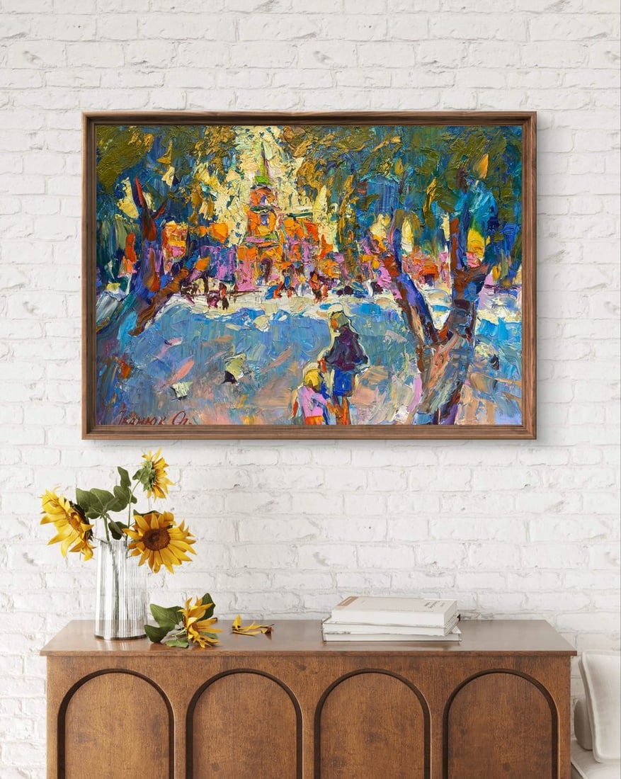 Oil painting Alley in the park Oleksiy Ivanyuk - 3