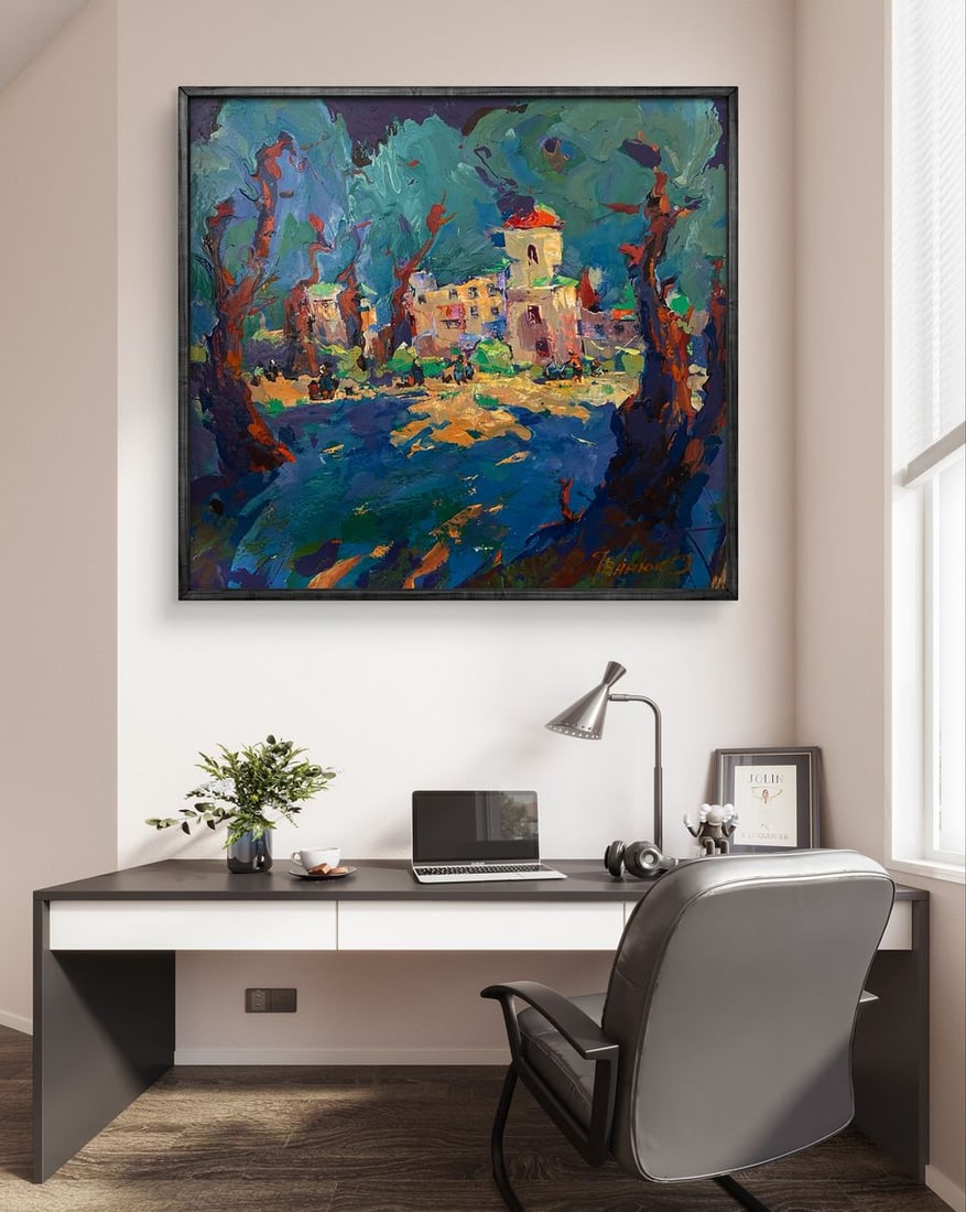 Oil painting Fairground square Oleksiy Ivanyuk - 2