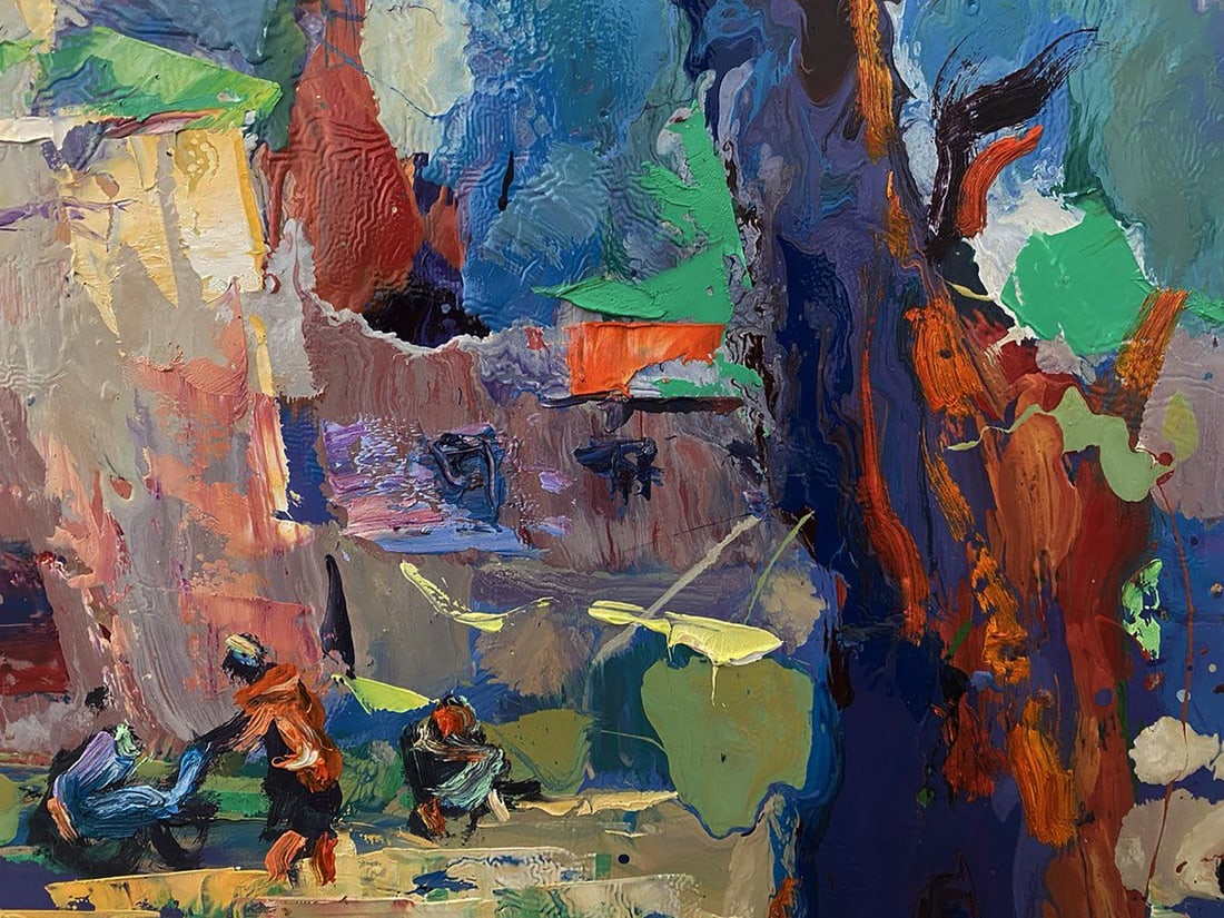 Oil painting Fairground square Oleksiy Ivanyuk - 5