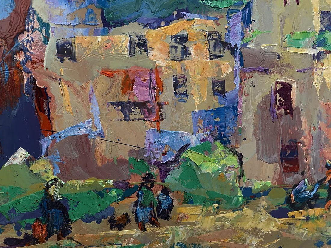 Oil painting Fairground square Oleksiy Ivanyuk - 6