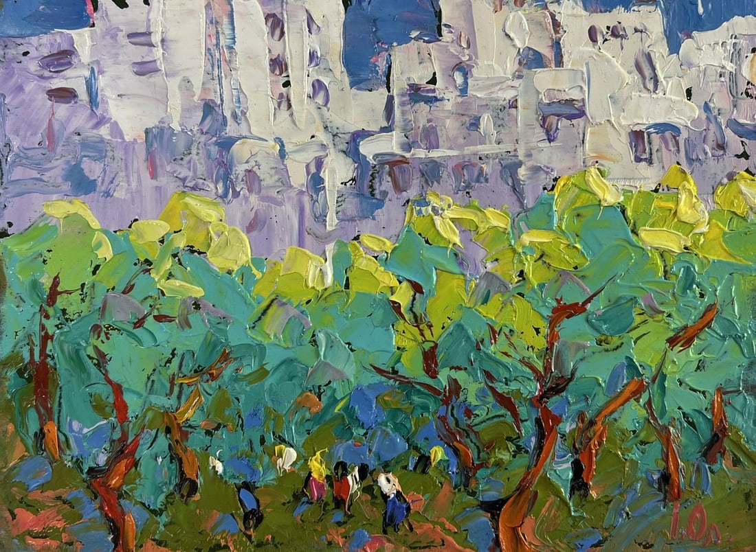 Oil painting Spring in the city Alex Kalenyuk - 3