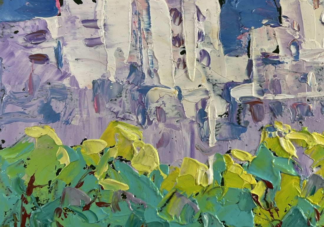Oil painting Spring in the city Alex Kalenyuk - 7