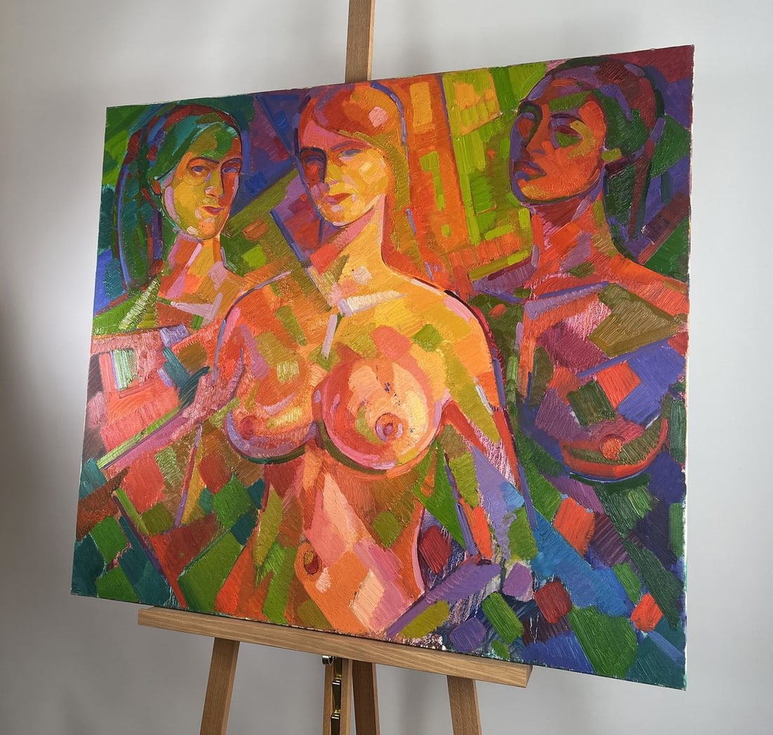 Oil painting Under the water curtain Pavel Dobrev - 2