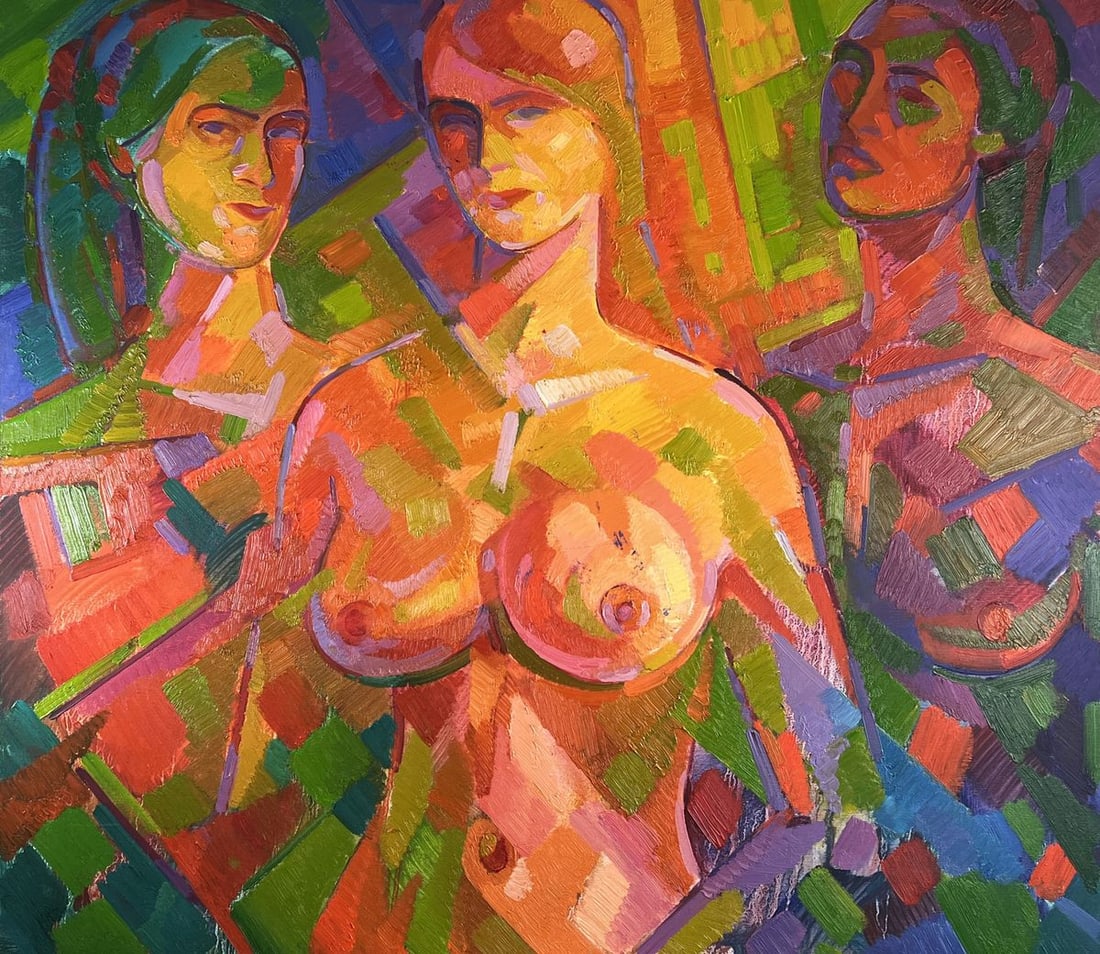 Oil painting Under the water curtain Pavel Dobrev - 3
