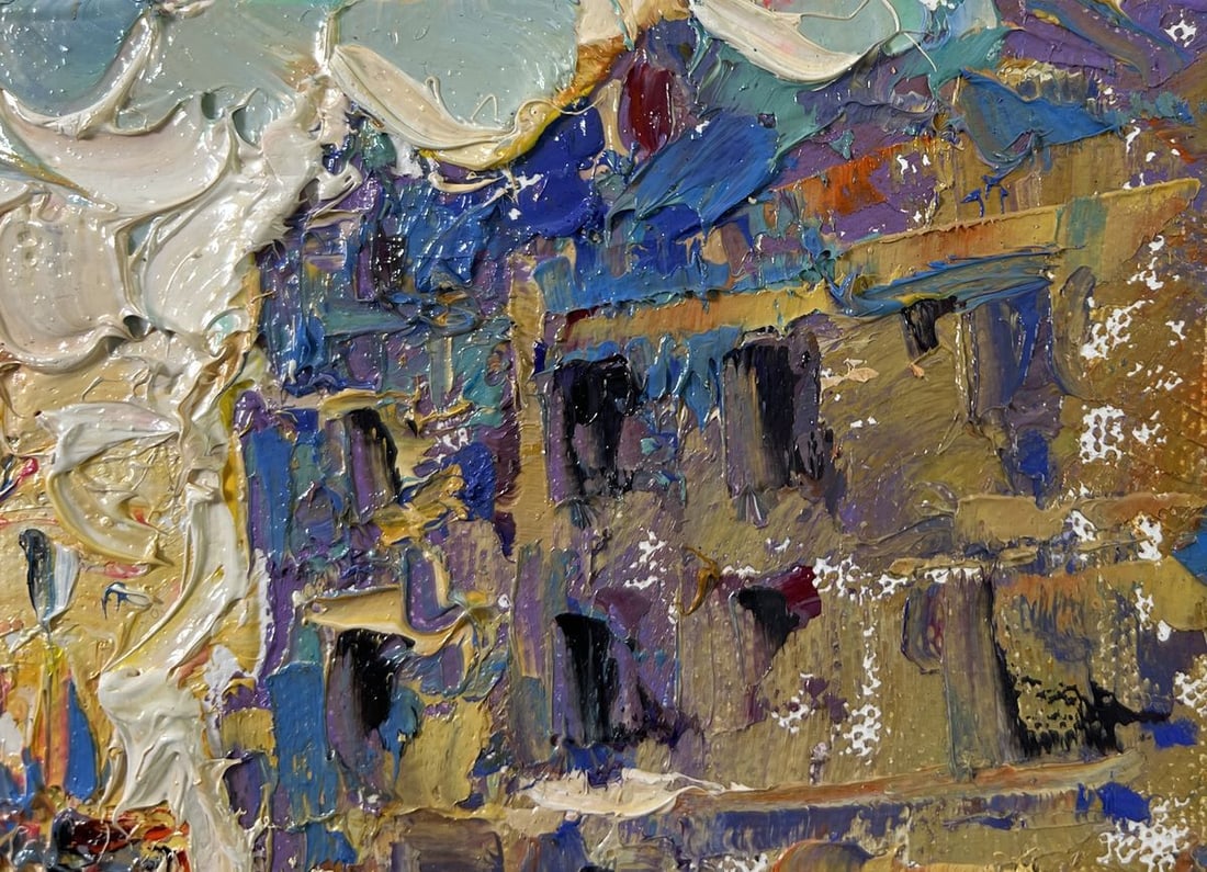 Oil painting Twilight Over the City Alex Kalenyuk - 4